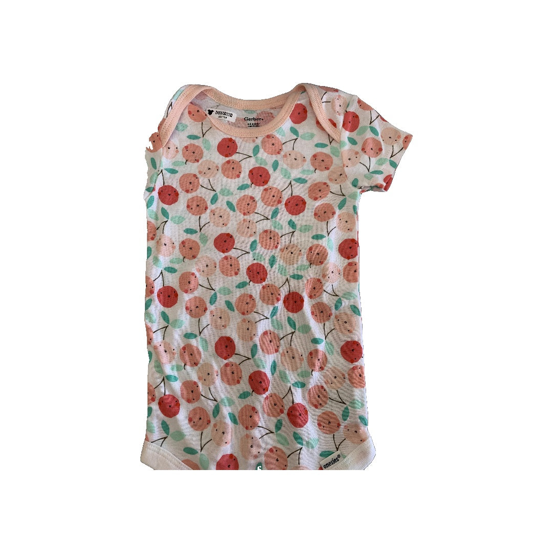 Gerber Childrenswear Girls Fruit Onesie Size: 6-9 months Fruit