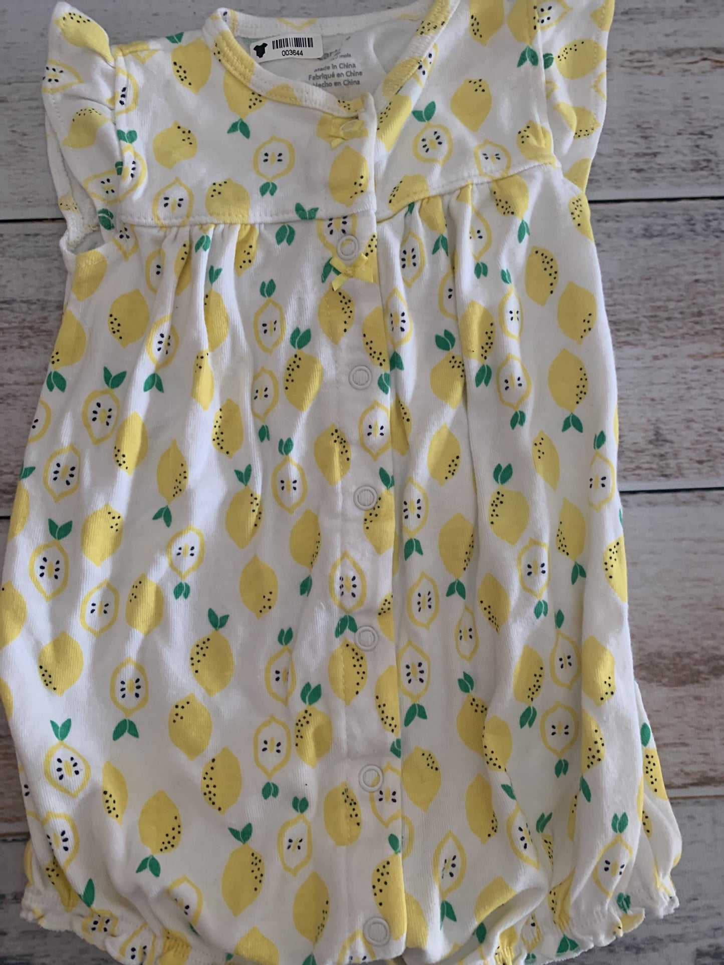Girls Fruit Romper Size: 12 months Fruit