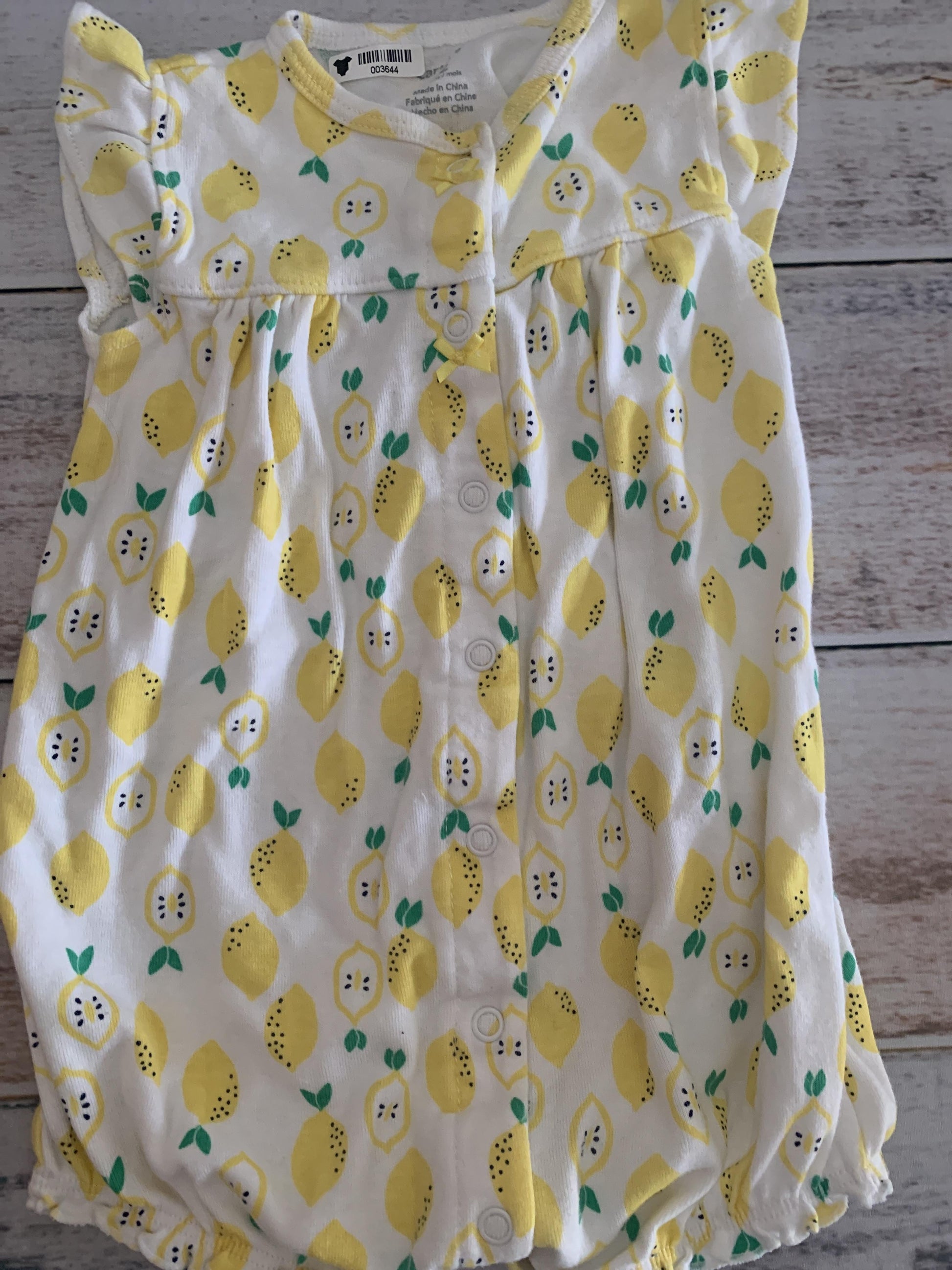 Girls Fruit Romper Size: 12 months Fruit
