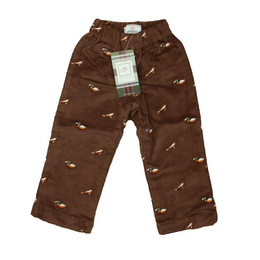 Classic Prep Boys Fudgesicle w/ Bird Embroidery Corduroy Pants Size: 12-24 Months