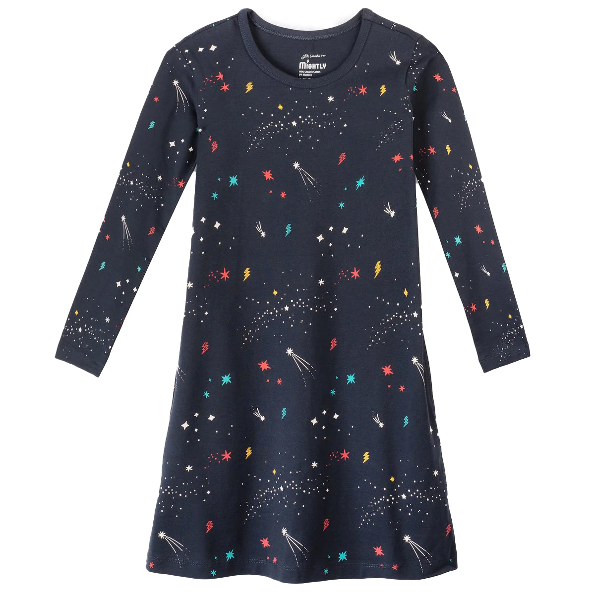 Mightly Girls Galaxy Dress Size: 6-14 Years Galaxy