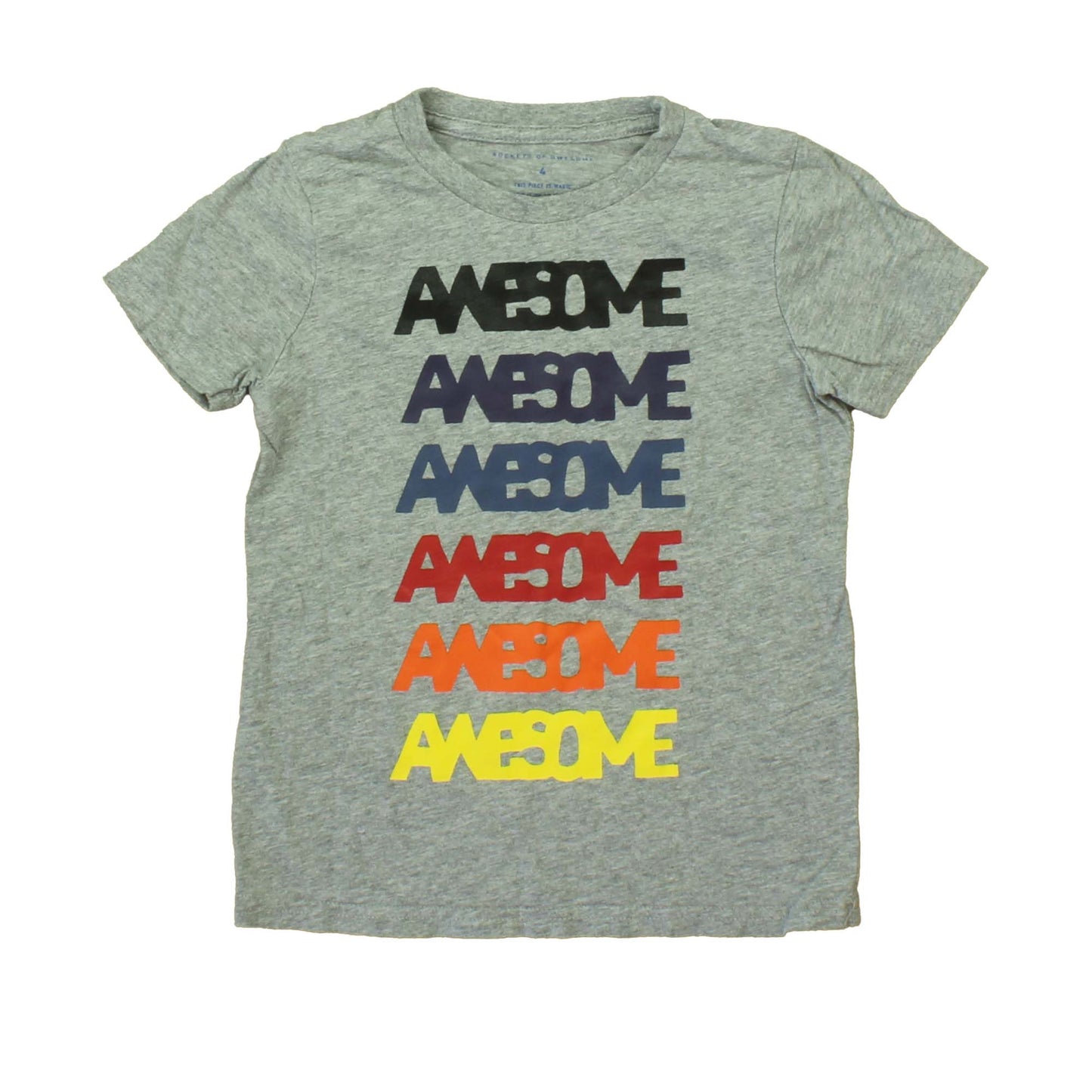 Rockets Of Awesome Boys Gey | Multi | Awesome T-Shirt Size: 4T