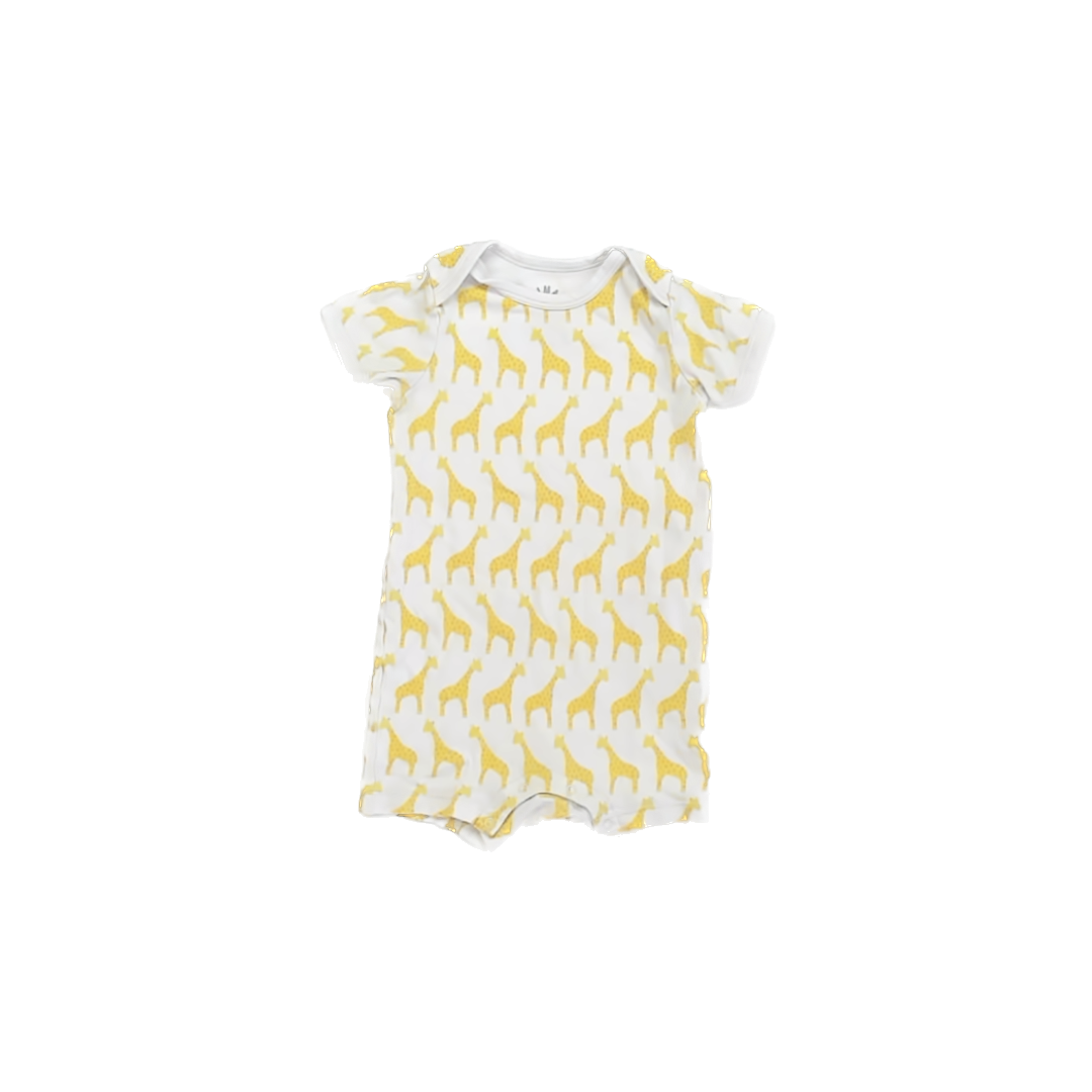 Primary Unisex Giraffe 1-piece Non-footed Pajamas Size: 18-24 Months Giraffe