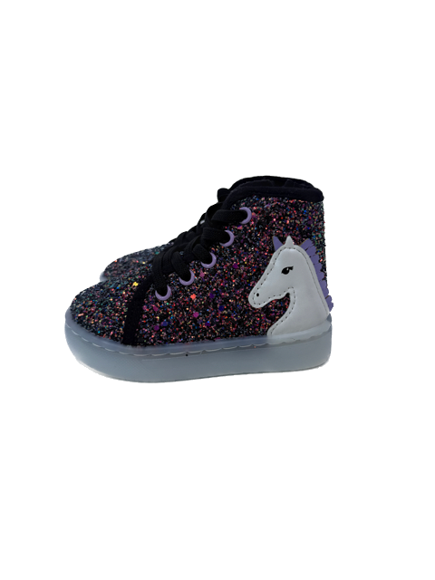 Cat & Jack Girls Glitter Unicorn Shoes Size: 6 Toddler Glitter Unicorn