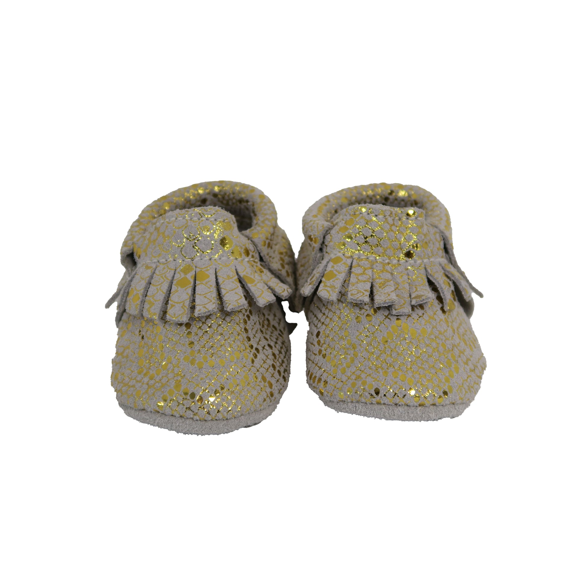 BirdRock baby Girls Gold | Grey Shoes Size: 2 Infant Gold | Grey