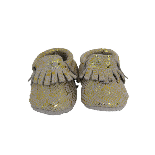 BirdRock baby Girls Gold | Grey Shoes Size: 2 Infant Gold | Grey