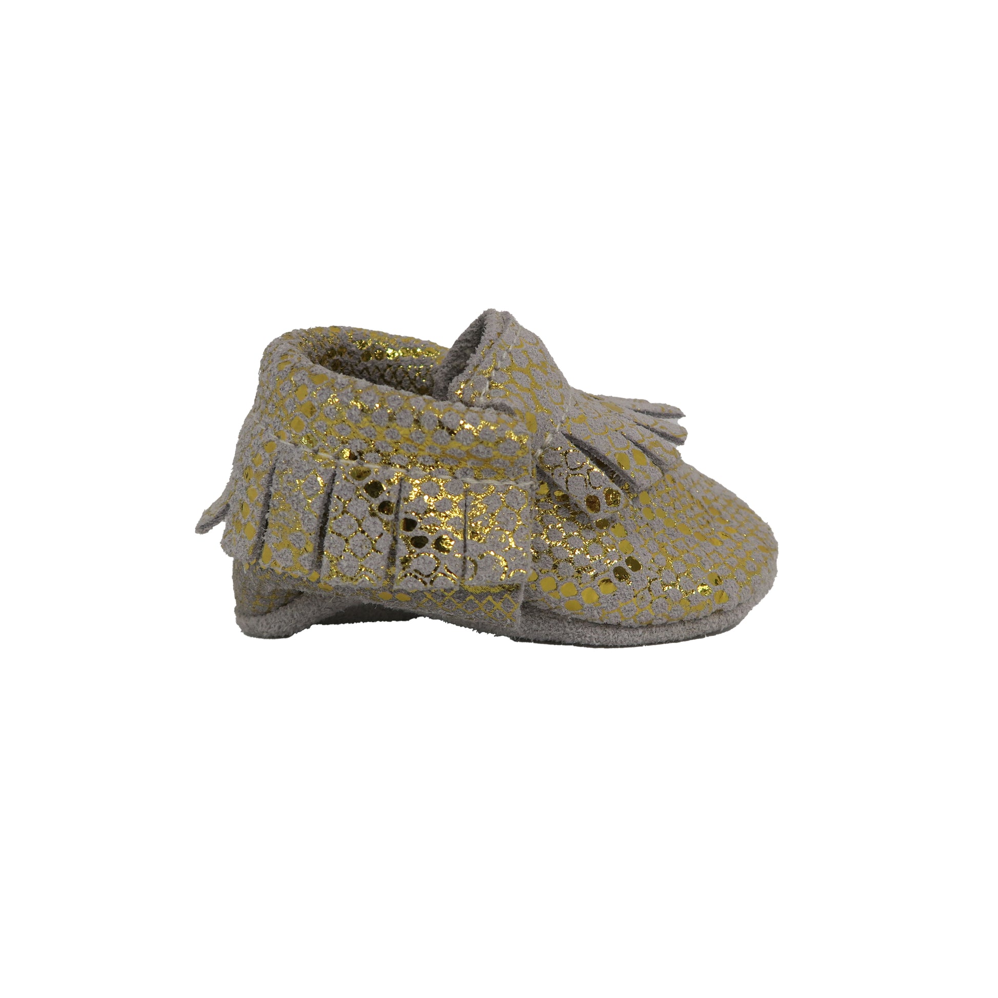 BirdRock baby Girls Gold | Grey Shoes Size: 2 Infant Gold | Grey