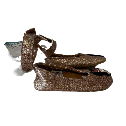Disney Girls Gold Minnie Shoes Size: 3-6 Months Gold Minnie