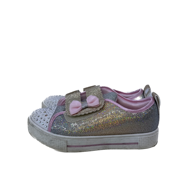 Skechers Girls Gold | Pink Sparkle Sneakers Size: 13 Toddler Gold | Pink Sparkle