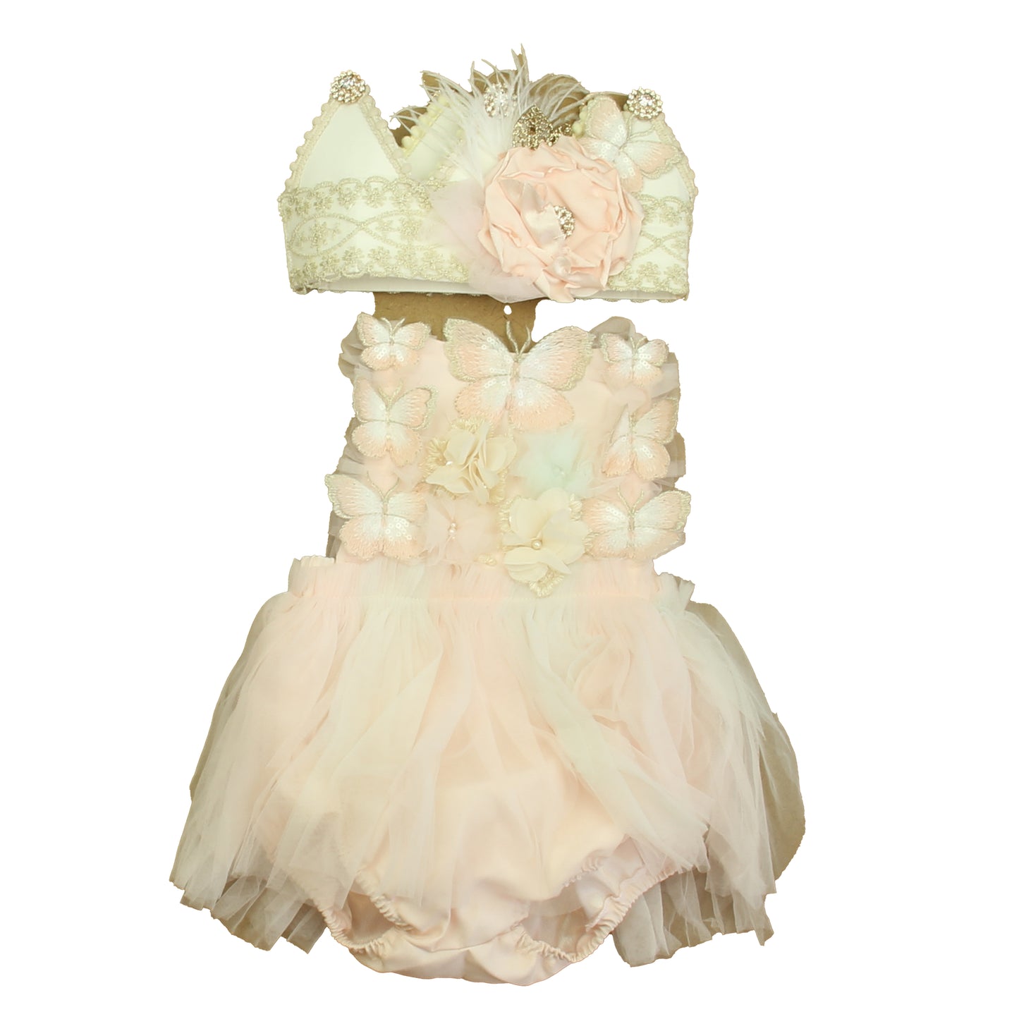 Unknown Brand Girls Gold | Pink Romper Size: 12-18 Months Gold | Pink