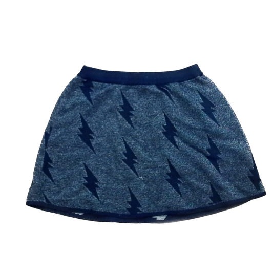 Rockets Of Awesome Girls Gold Sparkle | Black LIghtning Bolts Skirt Size: 12 Years Gold Sparkle | Black LIghtning Bolts