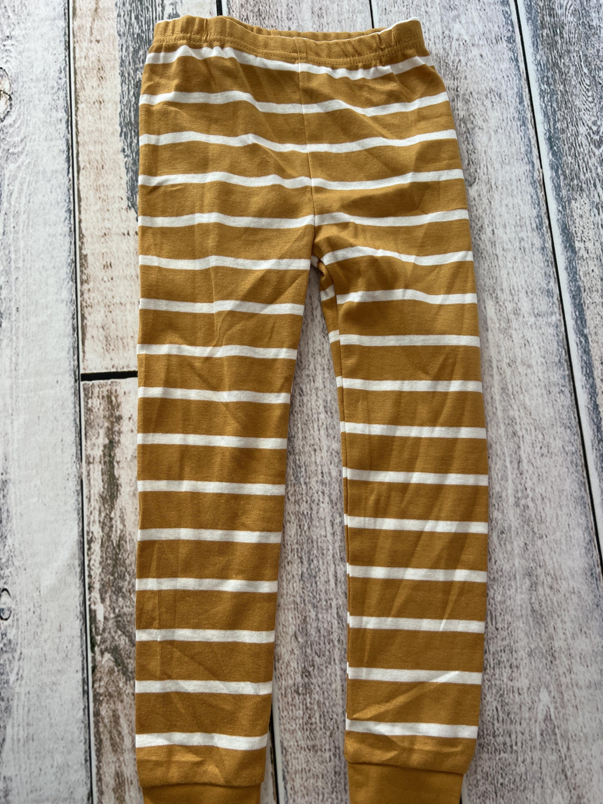 Just Born Boys Gold | Stripe Pajamas Size: 4T Gold | Stripe