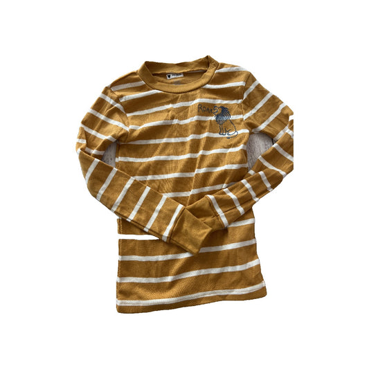 Just Born Boys Gold | Stripe Pajamas Size: 4T Gold | Stripe