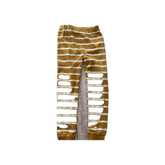 Just Born Boys Gold | Stripe Pajamas Size: 4T Gold | Stripe