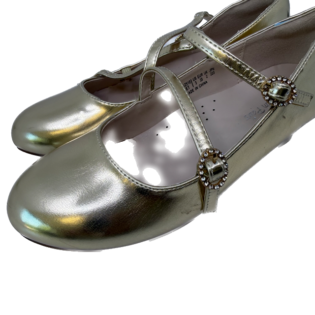 Dream Pairs Girls Gold Shoes Size: Youth 3 Gold