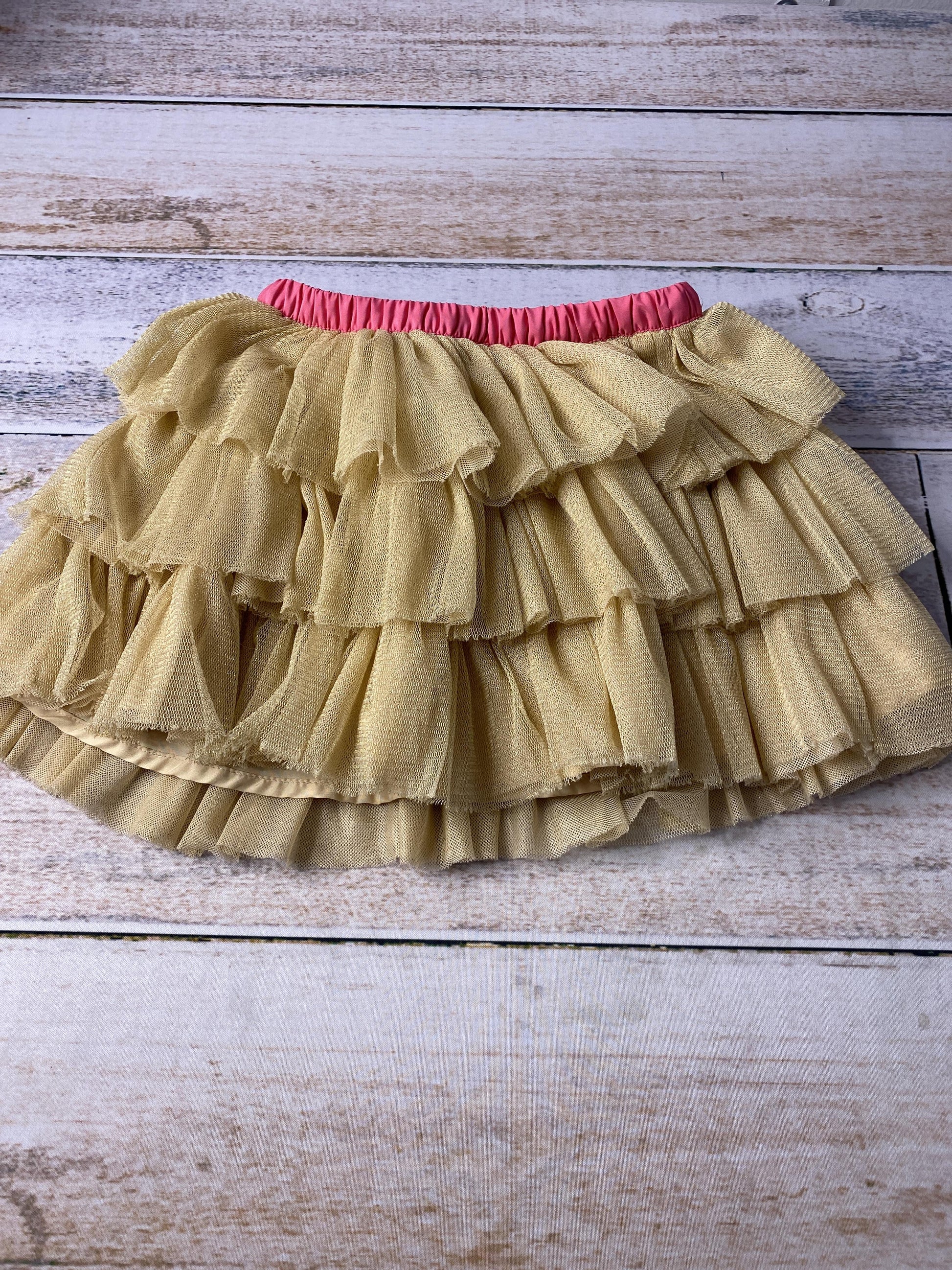 Gymboree Girls Gold Skirt Size: 4T Gold