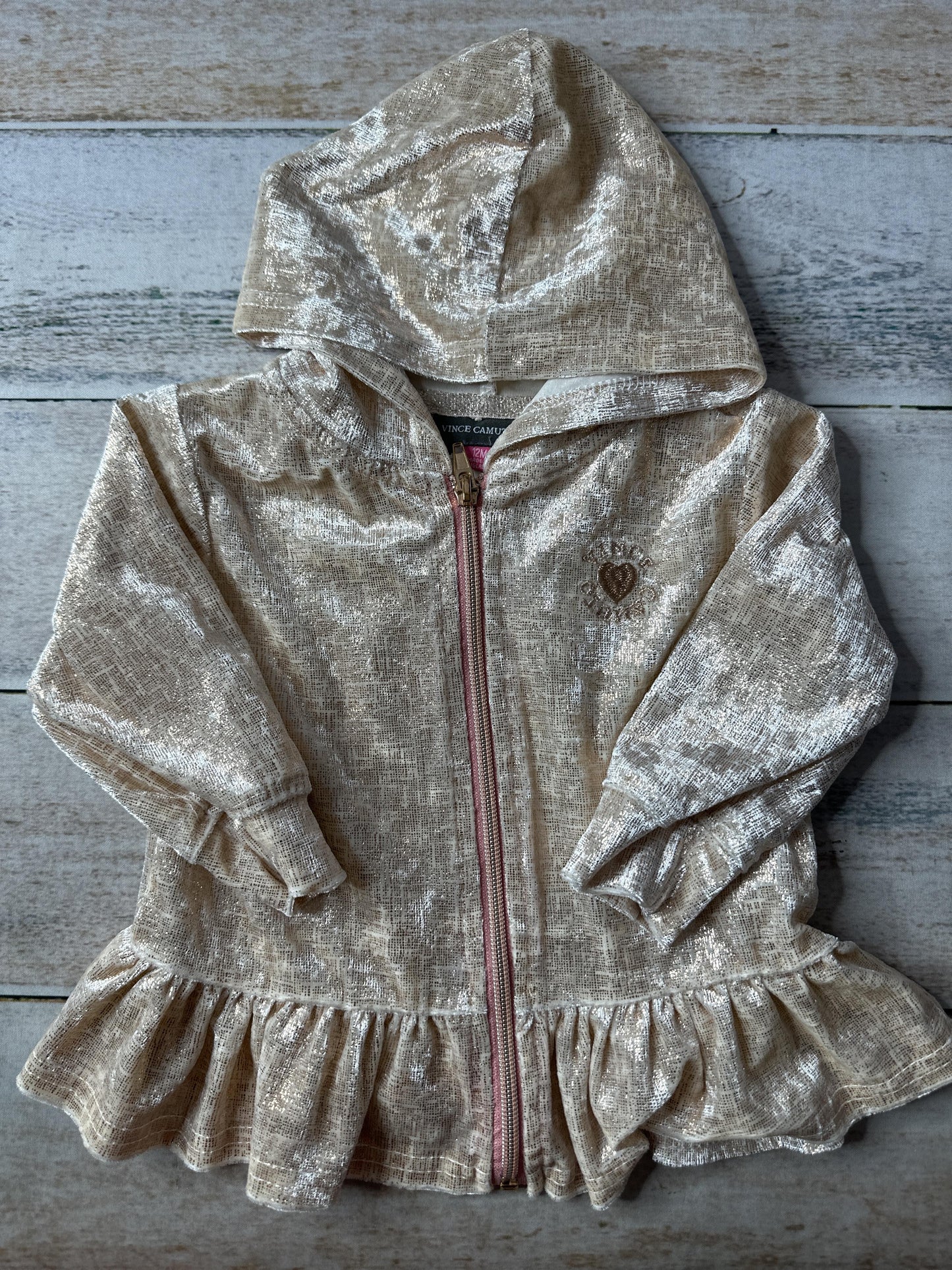 Unisex Gold Hoodie Size: 12M Gold