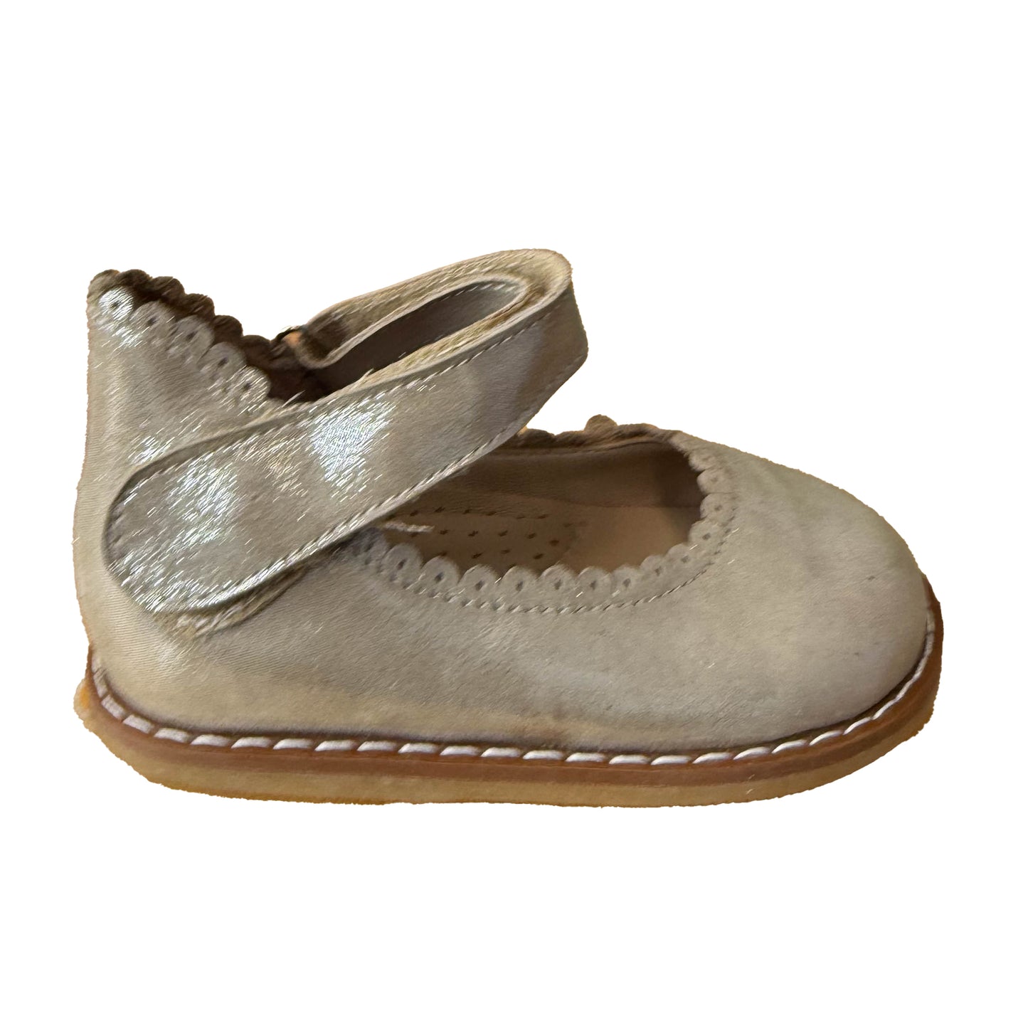 Elephantito Girls Gold Shoes Size: 6 Toddler Gold