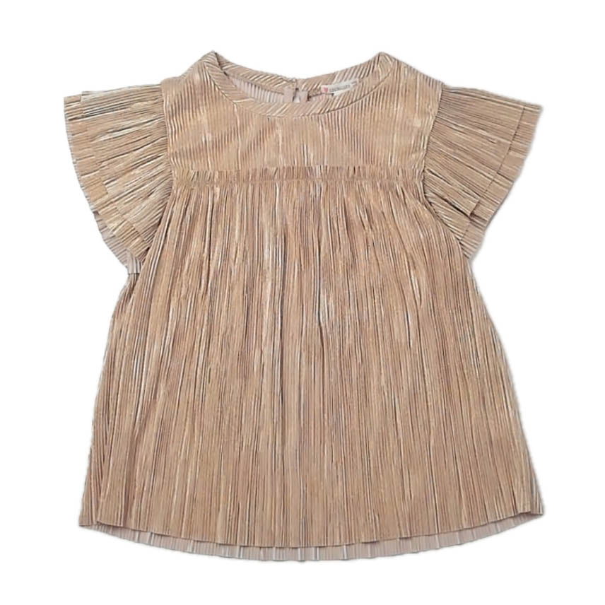 Crewcuts Girls Gold Blouse Size: 12 Years Gold