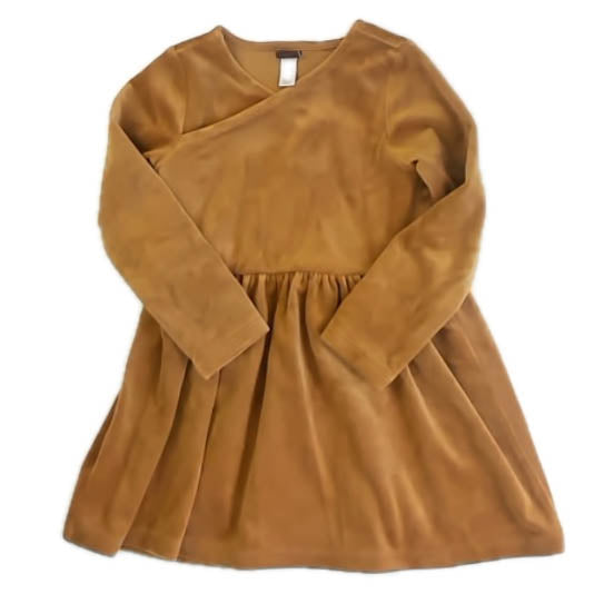 Tea Collection Girls Gold Dress Size: 3T Gold