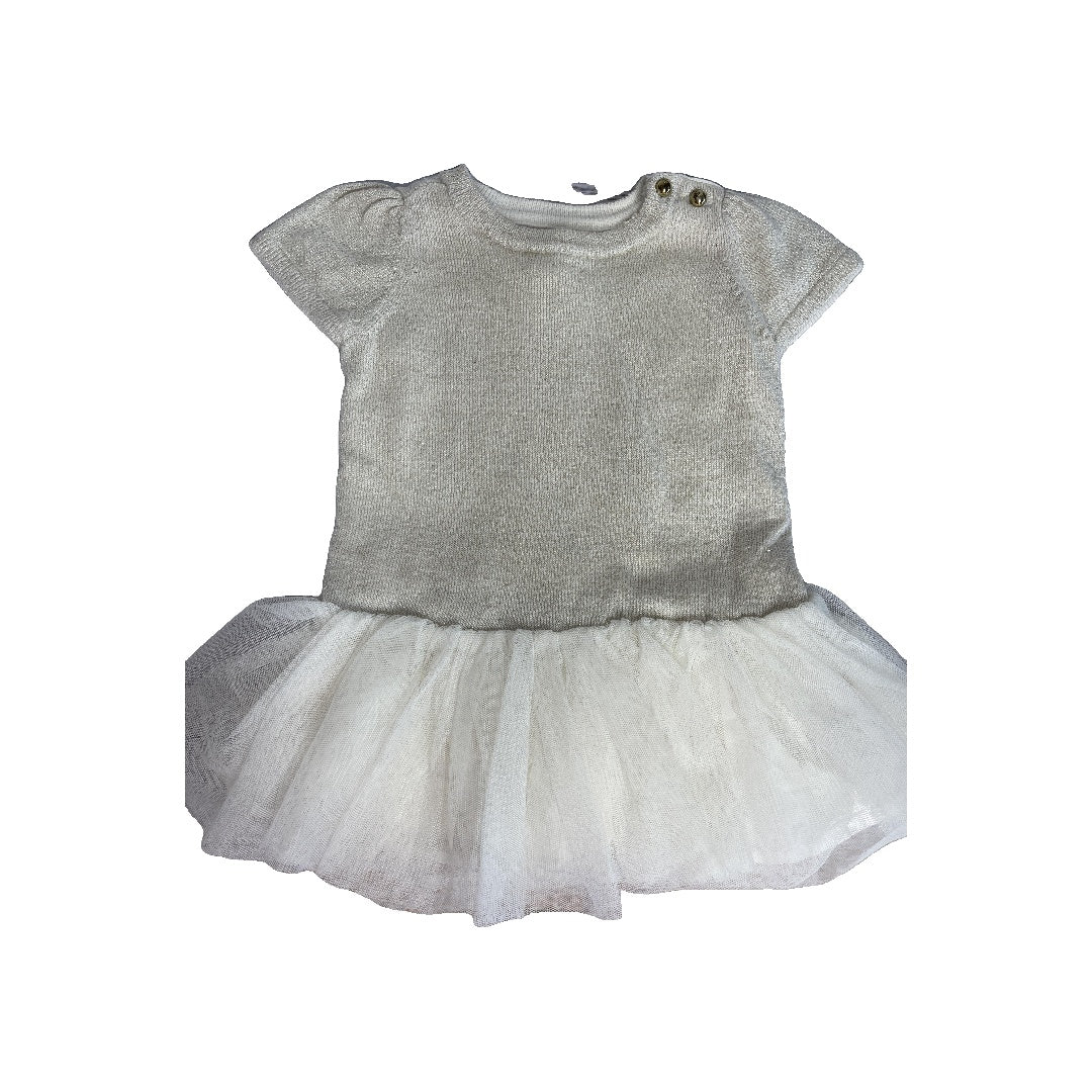 Gap Girls Gold Dress Size: 3-6 months Gold