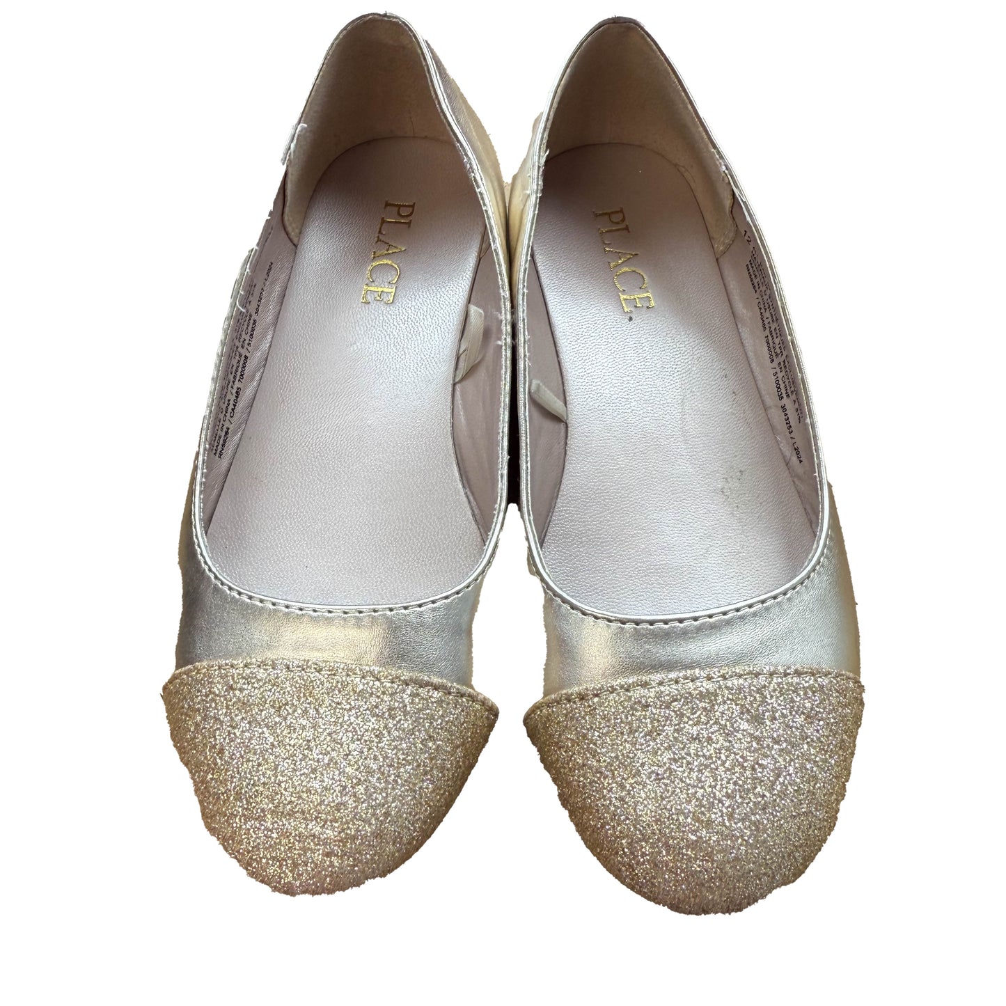 The Children's Place Girls Gold Shoes Size: 12 Toddler Gold