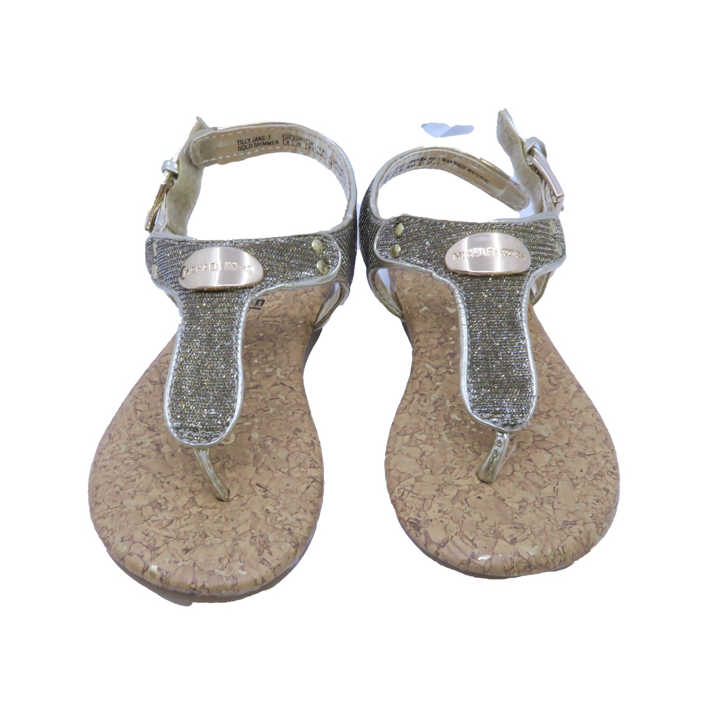 Michael Kors Girls Gold Sandals Size: 9 Toddler Gold