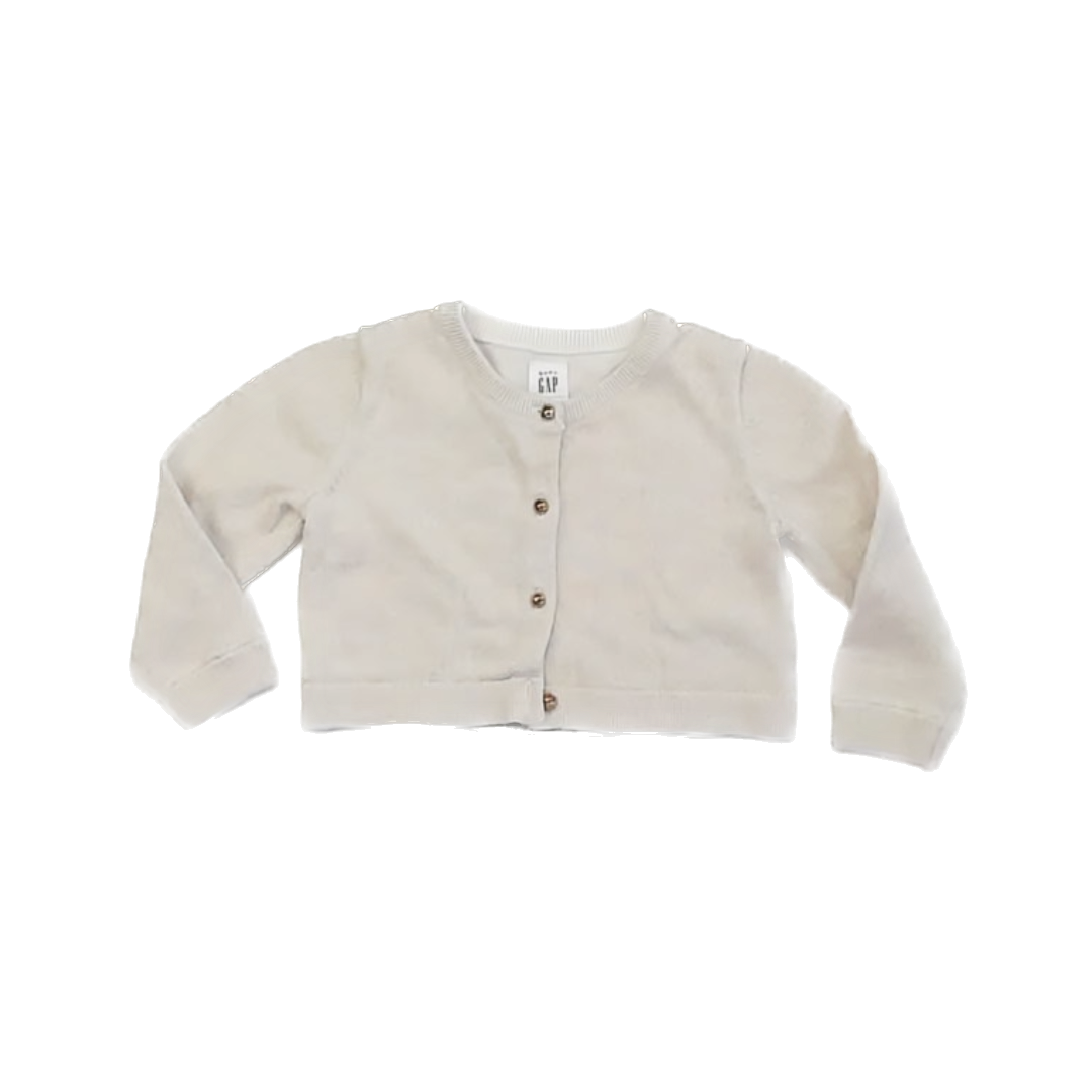 Gap Girls Gold Cardigan Size: 12-18 Months Gold