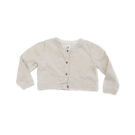 Gap Girls Gold Cardigan Size: 12-18 Months Gold