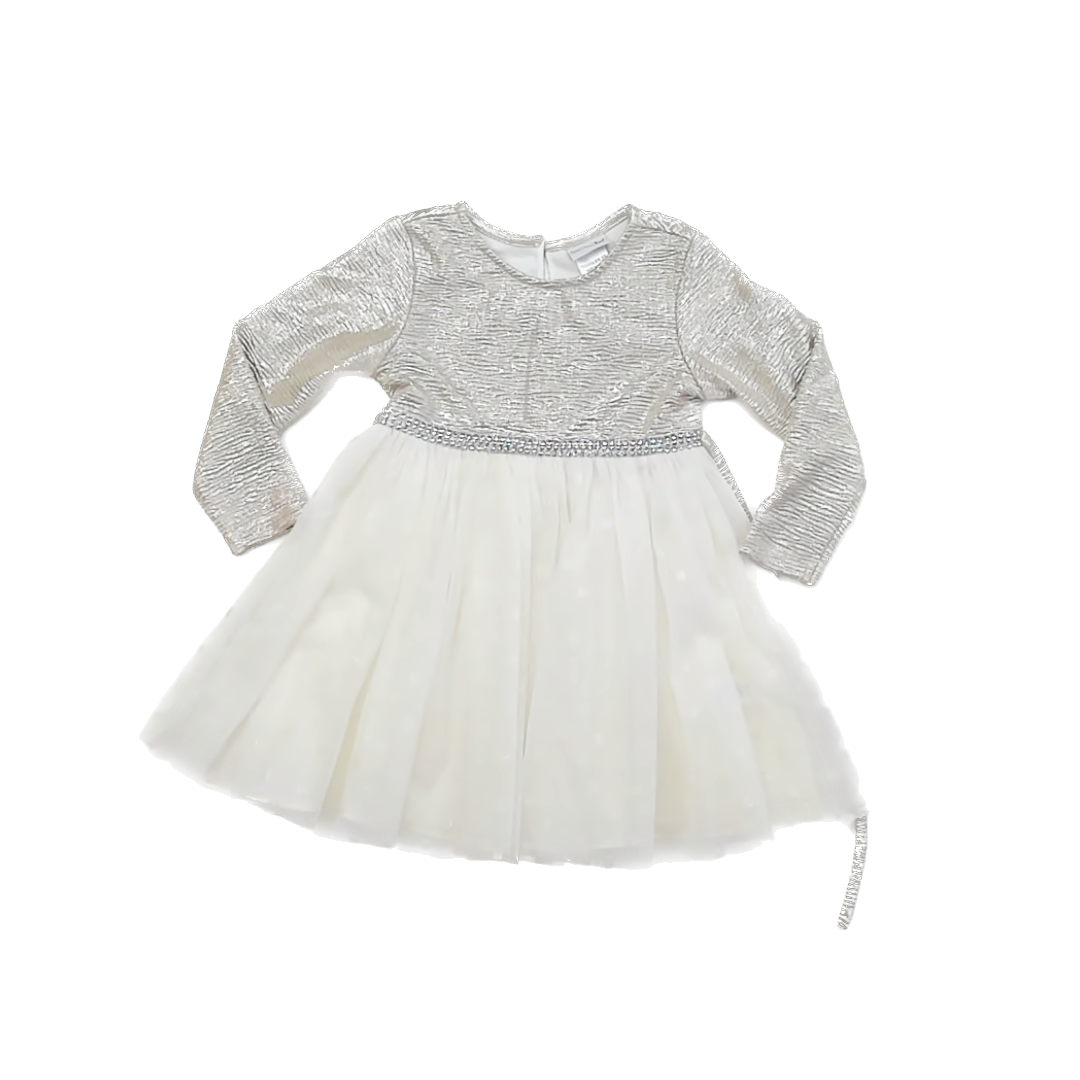 Sweet Heart Rose Girls Gold Special Occasion Dress Size: 3T Gold