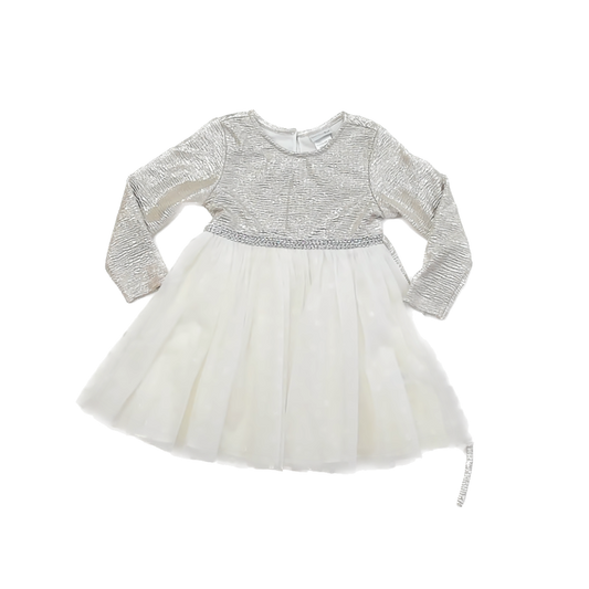 Sweet Heart Rose Girls Gold Special Occasion Dress Size: 3T Gold