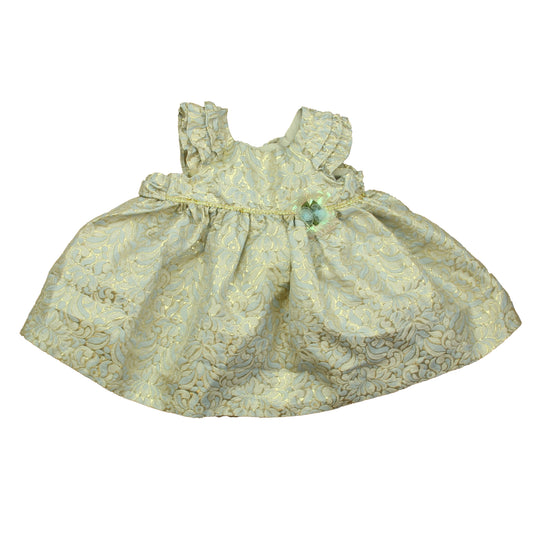 Laura Ashley Girls Gold Special Occasion Dress Size: 6-9 Months Gold