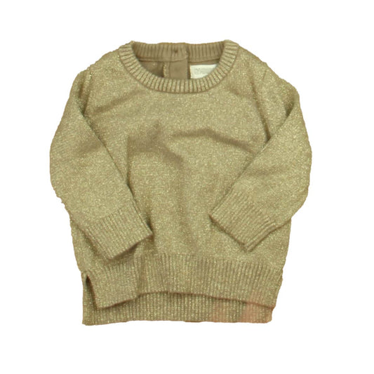 Gymboree Girls Gold Sweater Size: 3-6 Months Gold