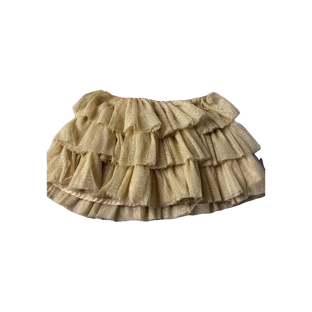Gymboree Girls Gold Skirt Size: 4T Gold