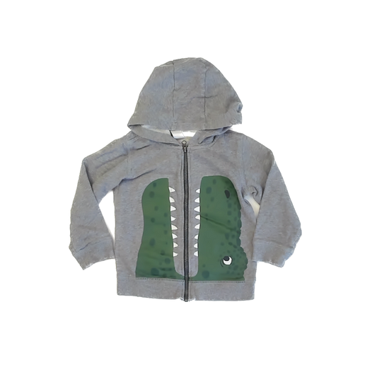 Carter''s Boys Gray Alligator Hoodie Size: 4T Gray Alligator