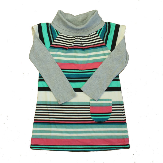 Tea Girls Gray | Aqua | Pink Dress Size: 3T