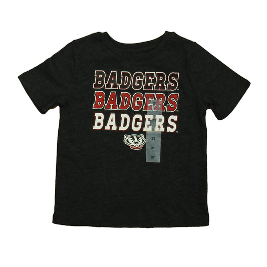 Team Athletics Boys Gray Badgers T-Shirt Size: 2T