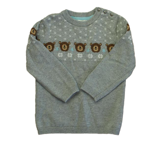 H&M Boys Gray Bears Sweater Size: 2-3T