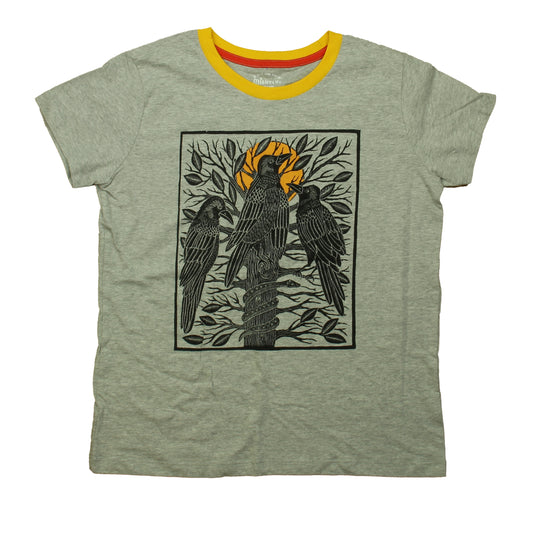 Mightly Boys Gray Bird T-Shirt Size: 14 Years Gray Bird