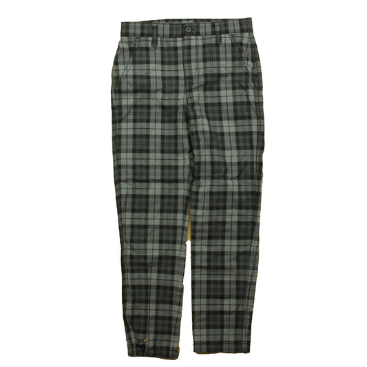 Tea Collection Boys Gray | Black Plaid Pants Size: 8 Years Gray | Black Plaid