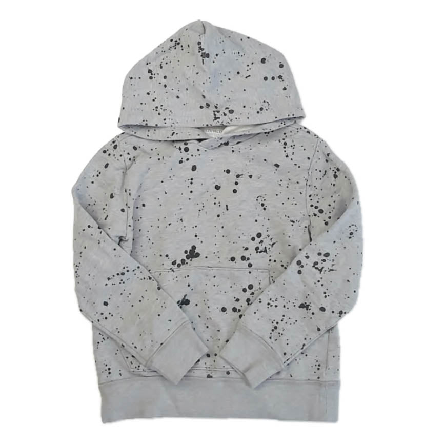 Crewcuts Boys Gray | Black Hoodie Size: 8 Years Gray | Black