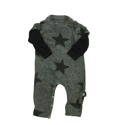 NuNuNu Boys Gray | Black Long Sleeve Outfit Size: 0-6 Months Gray | Black