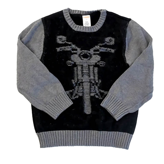 Gymboree Boys Gray | Black Sweater Size: 5T Gray | Black