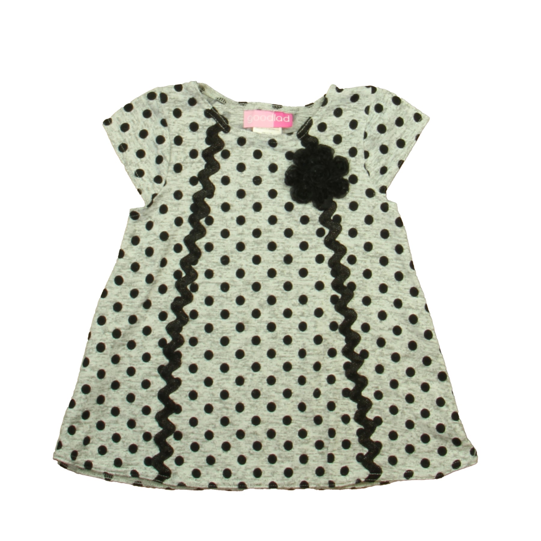 Good Lad Girls Gray | Black Dress Size: 2T Gray | Black