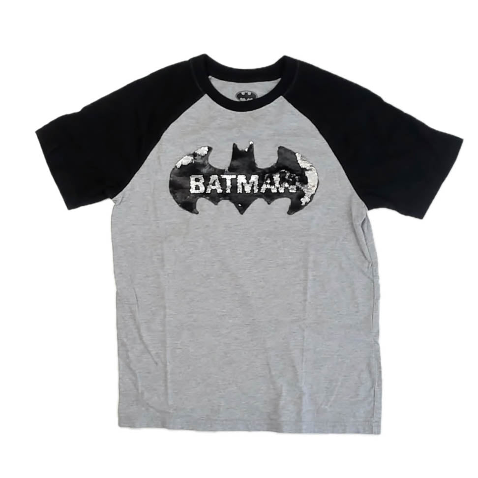 Batman Boys Gray | Black T-Shirt Size: 14-16 Years Gray | Black