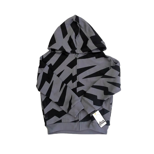 Tea Collection Boys Gray | Black Hoodie Size: 5T Gray | Black