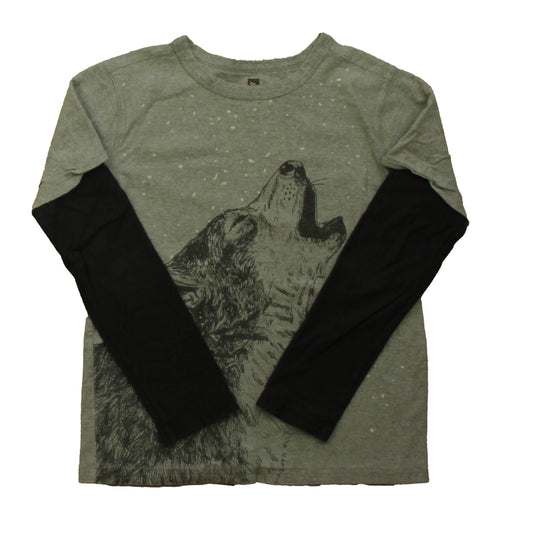Tea Collection Boys Gray | Black Long Sleeve T-Shirt Size: 10 Years Gray | Black