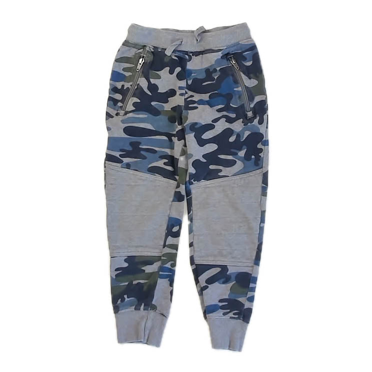 Hanna Andersson Boys Gray | Blue Camo Casual Pants Size: 5T Gray | Blue Camo