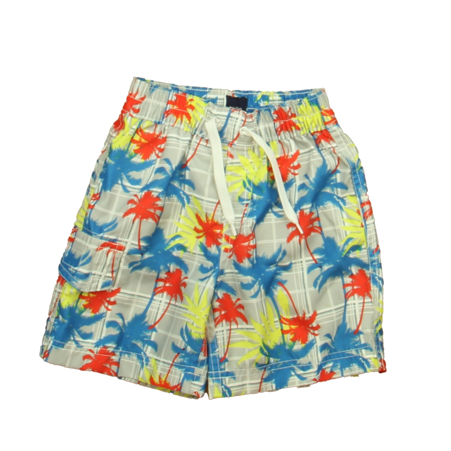 Gap Boys Gray | Blue Palm Trees Trunks Size: 18-24 Months Gray | Blue Palm Trees