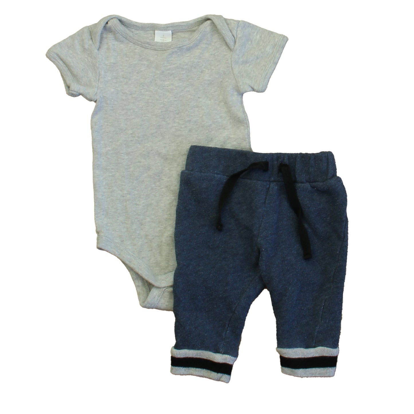 Nordstrom Girls Gray | Blue Apparel Sets Size: 0-3 Months Gray | Blue